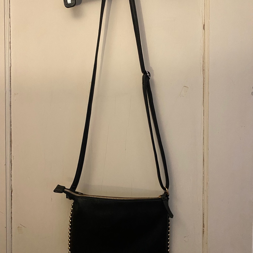 Jessica Simpson Black Crossbody Bag with Studs